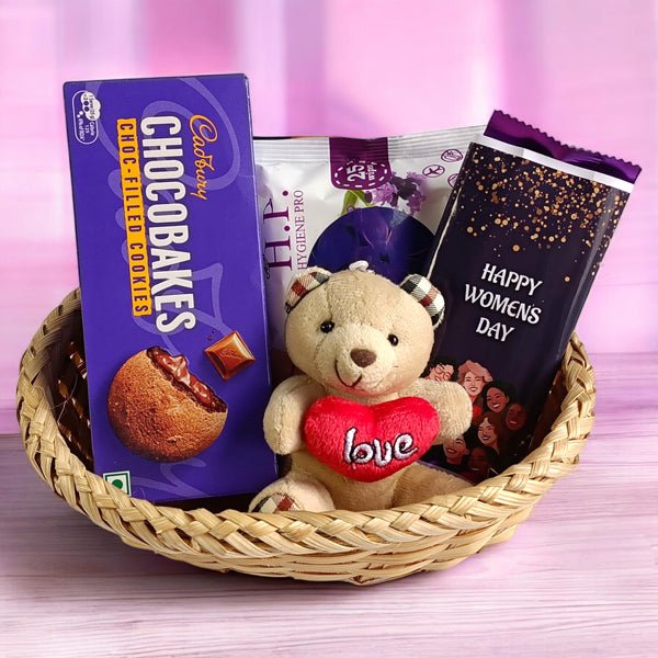 Women's Day Sweet Treats & Cozy Hamper - Flowers to Nepal - FTN