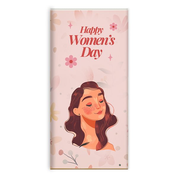 Women's Day Wrapper on Lindt White Chocolate - Flowers to Nepal - FTN