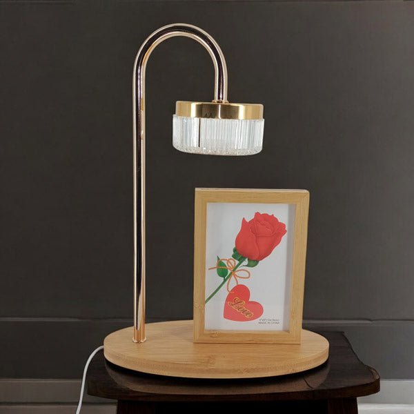 Wooden Frame with Integrated Metal Lamp - Flowers to Nepal - FTN