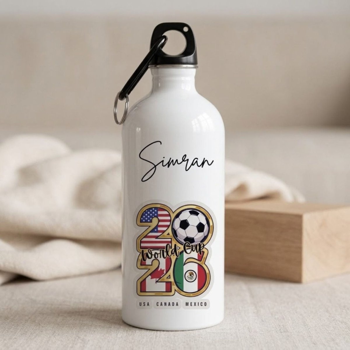 World Cup Edition Custom Name Bottle - Flowers to Nepal - FTN
