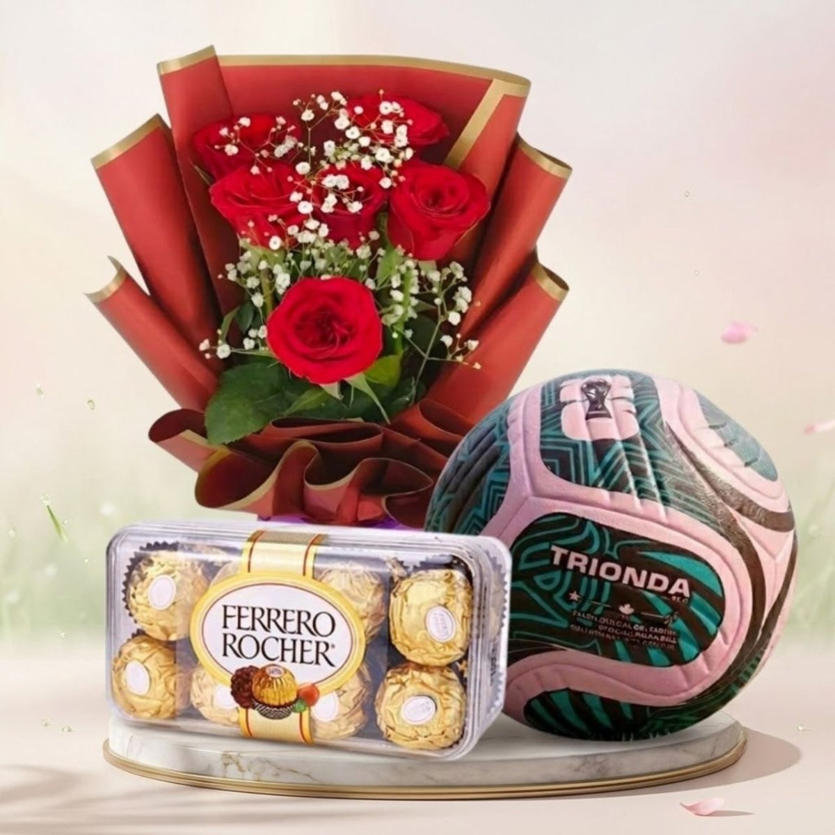 World Cup Rose & Chocolate Celebration Set - Flowers to Nepal - FTN