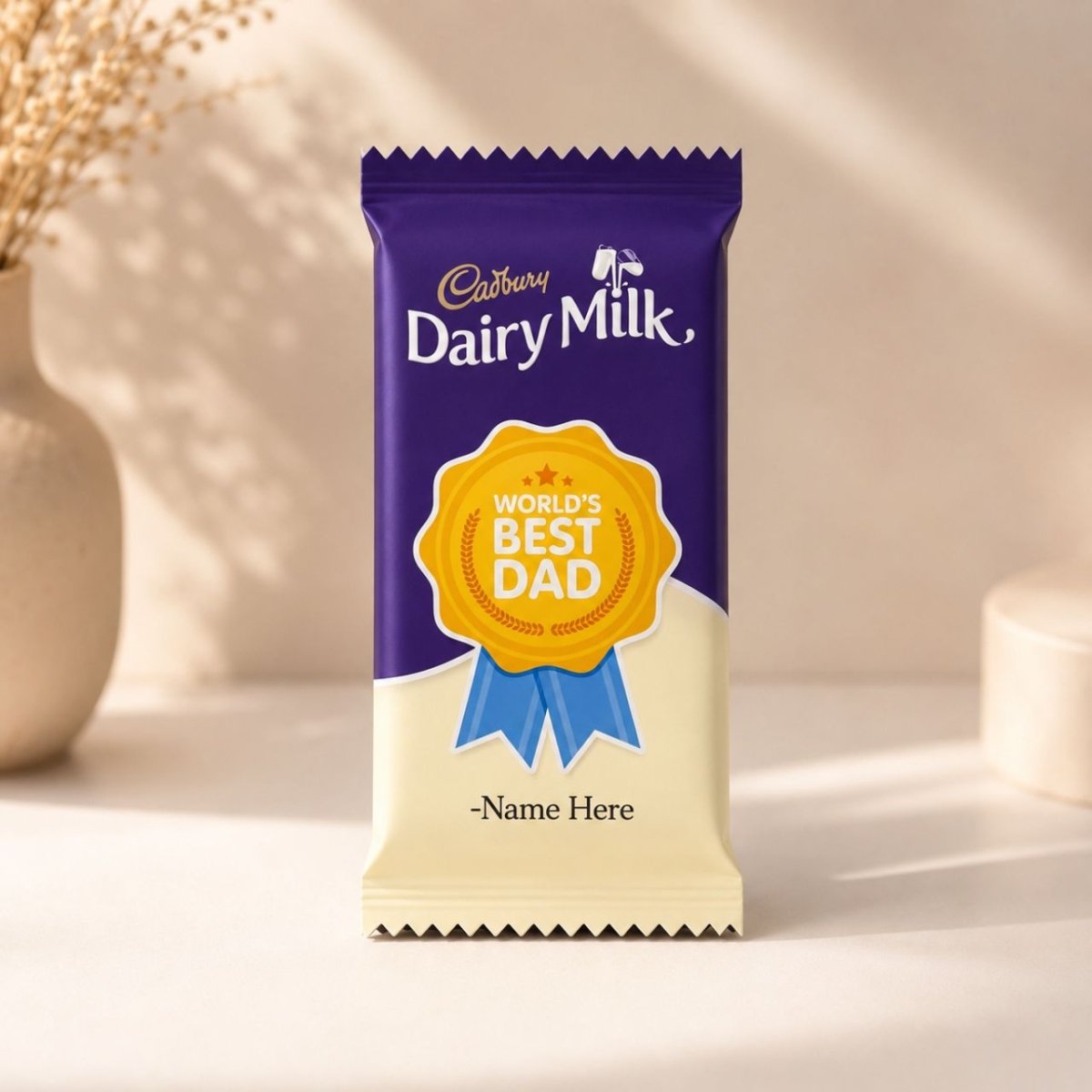 World's Best Dad Personalized Dairy Milk - Flowers to Nepal - FTN