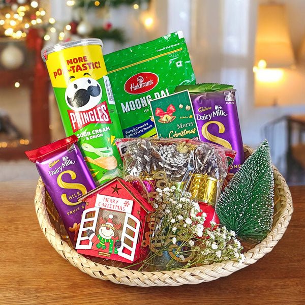 Xmas Snacks with Decor Combo - Flowers to Nepal - FTN