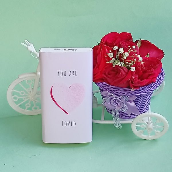 You are Loved Valentine Hamper - Flowers to Nepal - FTN