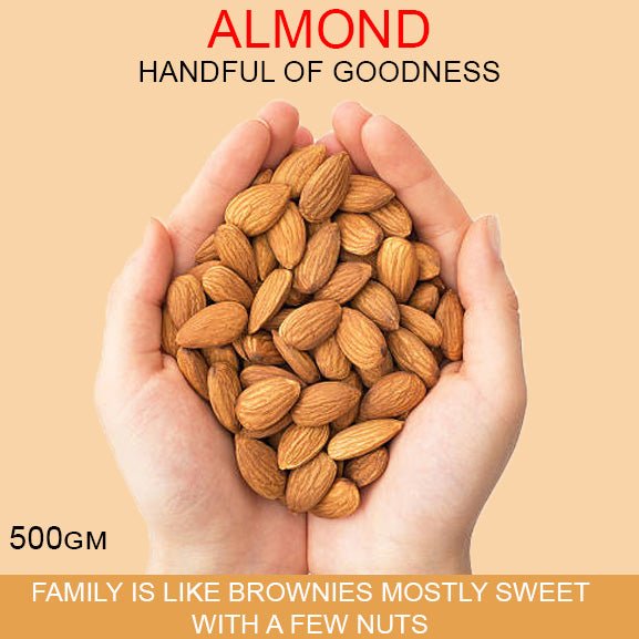500g Fresh Almonds - Flowers to Nepal - FTN