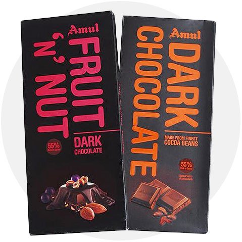 Amul Dark Chocolates (2 Flavors) - Flowers to Nepal - FTN