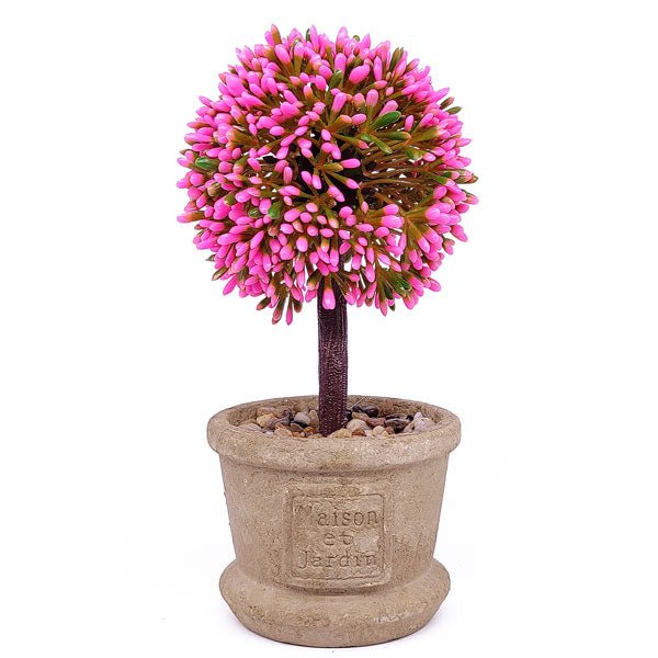 Artificial Pink Bonsai Small Tree Pot Plant - Flowers to Nepal - FTN