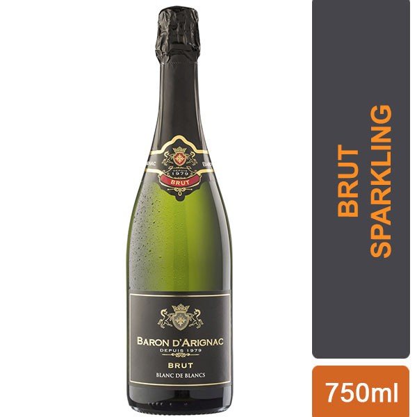 Baron D'Arignac French Brut Sparkling Wine 750ml - Flowers to Nepal - FTN