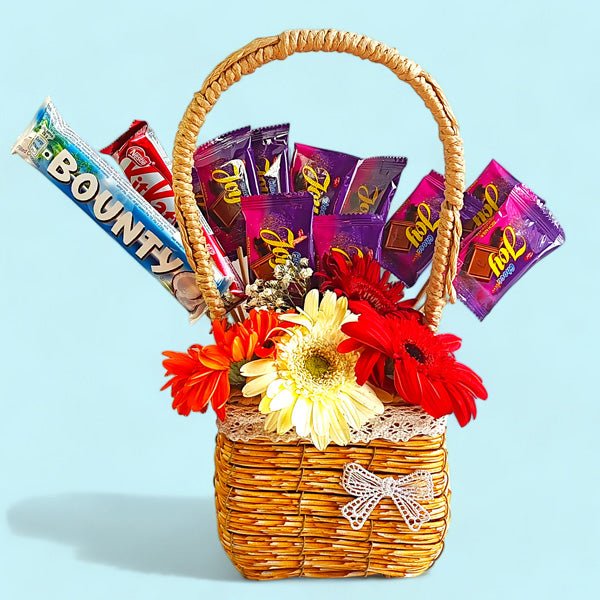 Basket of Sweet Delights - Flowers to Nepal - FTN