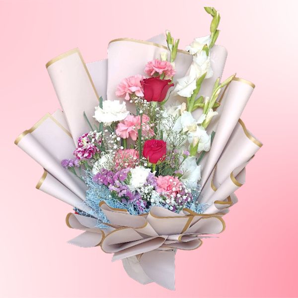 Beautiful Assorted Flowers Bouquet - Flowers to Nepal - FTN