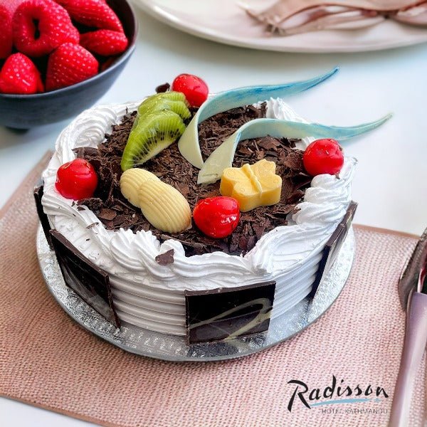 Black Forest Cake 1lb From Radisson Hotel - Flowers to Nepal - FTN