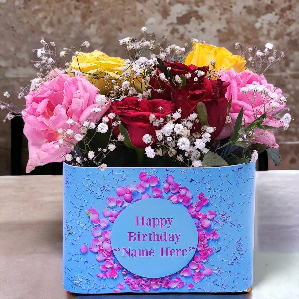 Blooming Message Bouquet Gift Combo - Flowers to Nepal - FTN