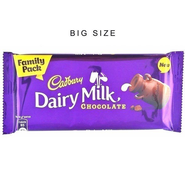 Cadbury Dairy Milk Chocolate 123g (Family Pack) - Flowers to Nepal - FTN