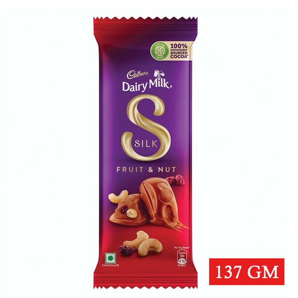 Cadbury Dairy Milk Silk Fruit & Nut Chocolate 137 G - Flowers to Nepal - FTN