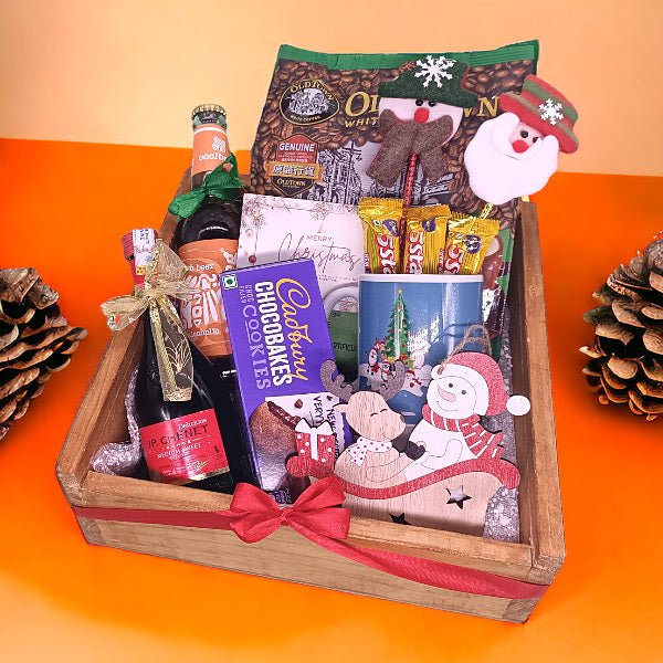 Cheerful Season's Greetings Gift Hamper - Flowers to Nepal - FTN