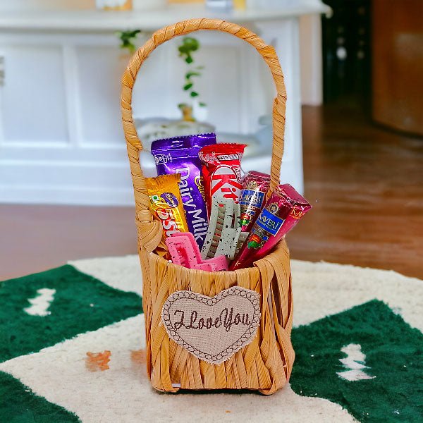 Chocolates With Mehendi & Hair Clip Basket - Flowers to Nepal - FTN