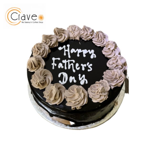 Chocolatey Cake Garnished With White Cream - Flowers to Nepal - FTN
