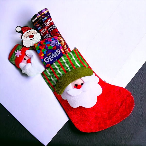 Christmas Chocolate Treats in Festive Socks - Flowers to Nepal - FTN