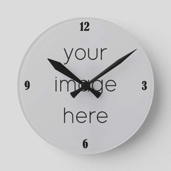 Customized Photo Print On Wall Clock - Flowers to Nepal - FTN