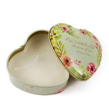Load image into Gallery viewer, Cute Green Tin Heart Shape Aroma Candle Gift - Flowers to Nepal - FTN
