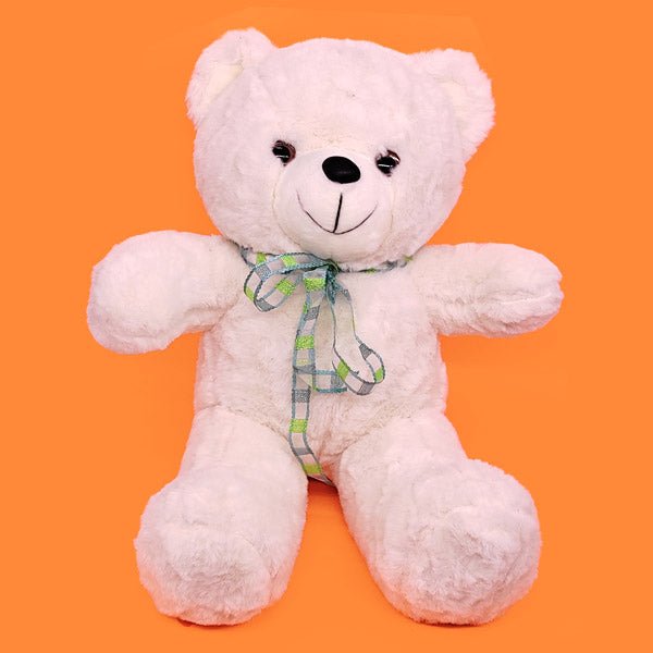Cute Little Teddy Bear With Green Ribbon 15