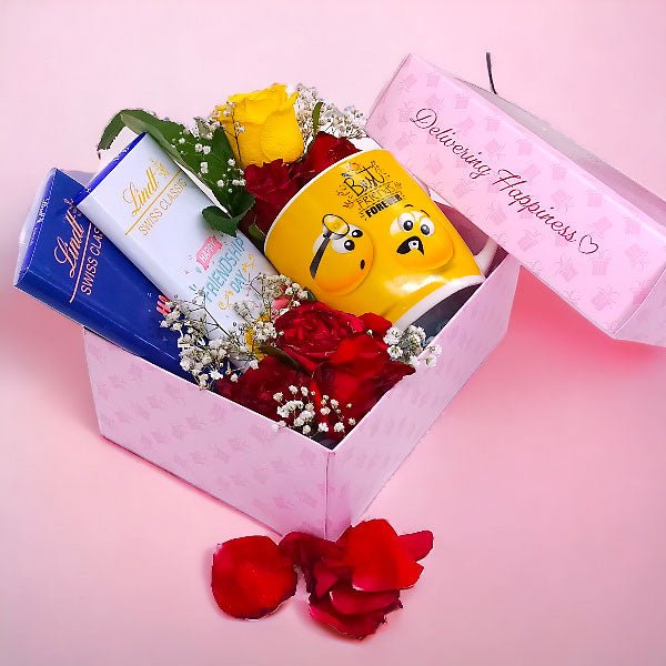 Friendship Day Gift Hamper In Box - Flowers to Nepal - FTN