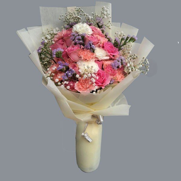 Graceful 26 Mixed Flower Bouquet - Flowers to Nepal - FTN