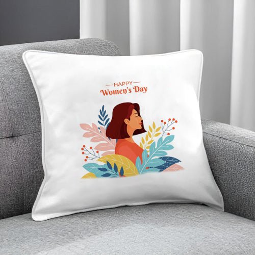 Happy Women's Day Cushion Print - Flowers to Nepal - FTN