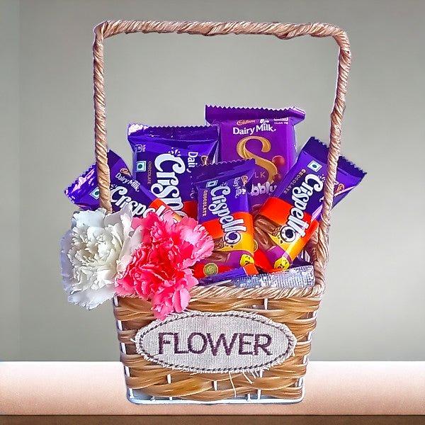 Harmony of Cadbury Delights and Blooms - Flowers to Nepal - FTN