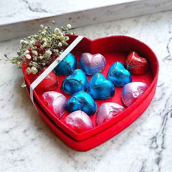 Heart Shaped Gourmet Chocolate Box - Flowers to Nepal - FTN