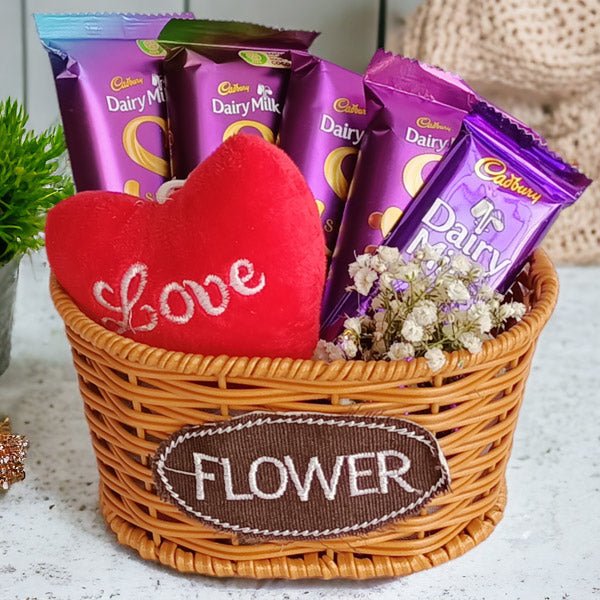 Heartwarming Chocolate Delight Basket - Flowers to Nepal - FTN