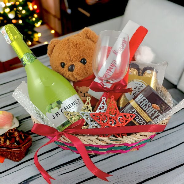 "Holiday Cheer Delight Basket" - Flowers to Nepal - FTN