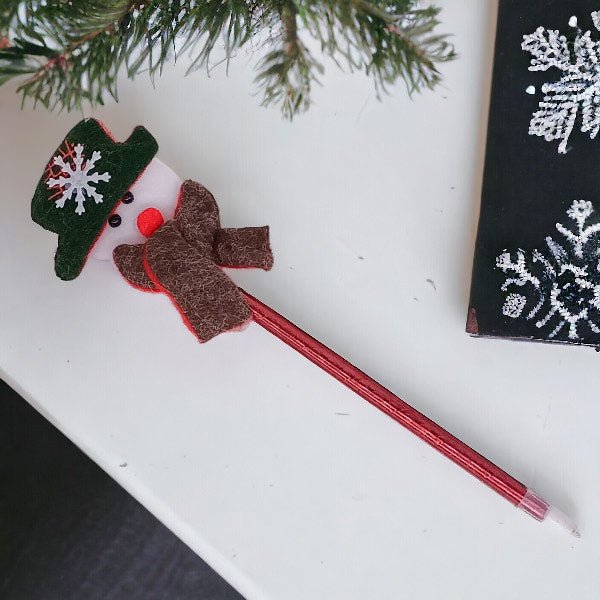 Holiday-themed Pen with Christmas Design - Flowers to Nepal - FTN