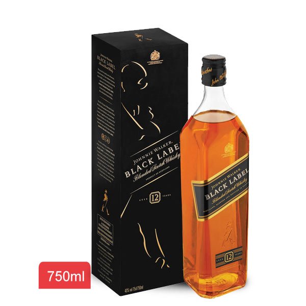 Johnnie Walker Black Label Whisky 750ml - Flowers to Nepal - FTN