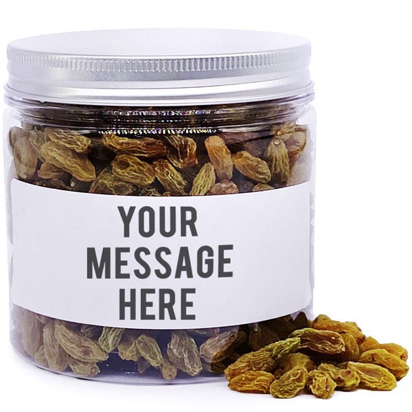 Kismis In Personalize Message Jar - 200gm - Flowers to Nepal - FTN