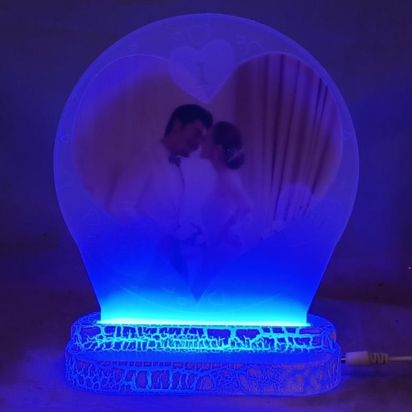 
                  
                    LED Multicoloured Round Photo Frame - Flowers to Nepal - FTN
                  
                