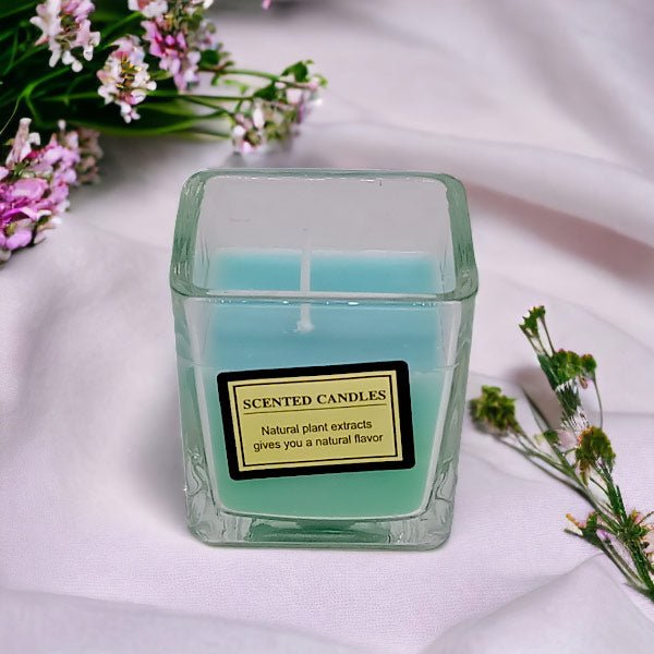 Light Blue Scented Candle - Flowers to Nepal - FTN