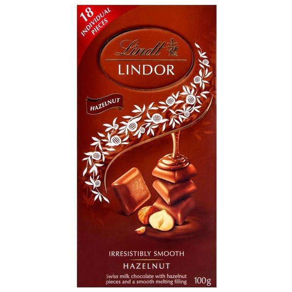 Lindt Lindor Hazelnut Swiss Chocolate 100g - Flowers to Nepal - FTN