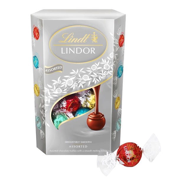 Lindt Lindor Silver Assorted Chocolate Truffles 200g - Flowers to Nepal - FTN