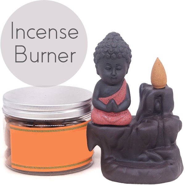 Little Buddha Backflow Incense Burner (Sandlewood Incense Box ) - Flowers to Nepal - FTN