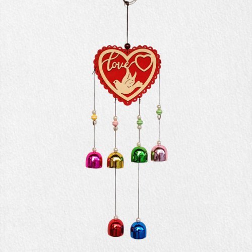 Love Bird Wind Chime- 15 Inches - Flowers to Nepal - FTN