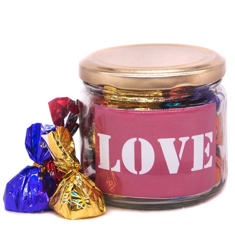 Love Message Print Candy Jar - Flowers to Nepal - FTN