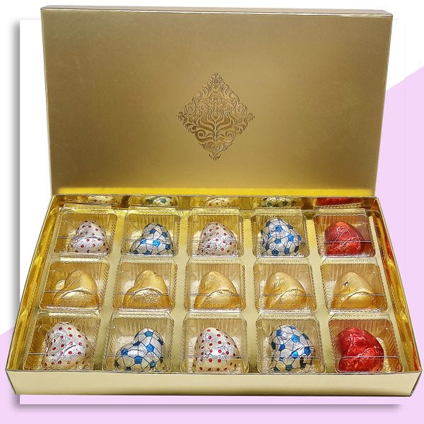 Luxury Box Filled With Gourmet Chocolates (15 Pcs) - Flowers to Nepal - FTN