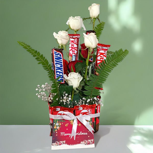 Merry Moments Chocolate & Roses Delight - Flowers to Nepal - FTN