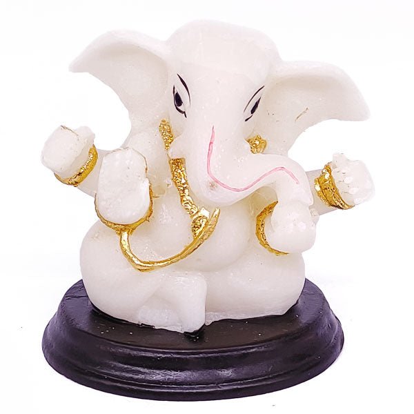 Mini Lord Ganesh Marble Idol 3 Inches - Flowers to Nepal - FTN