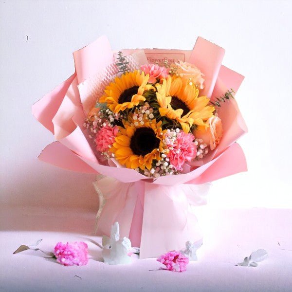 Mix 6 Blossoms Bouquet - Flowers to Nepal - FTN