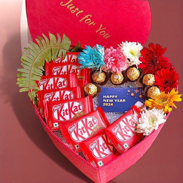 Mixed Flowers, Premium Chocolates Surprise Gift - Flowers to Nepal - FTN