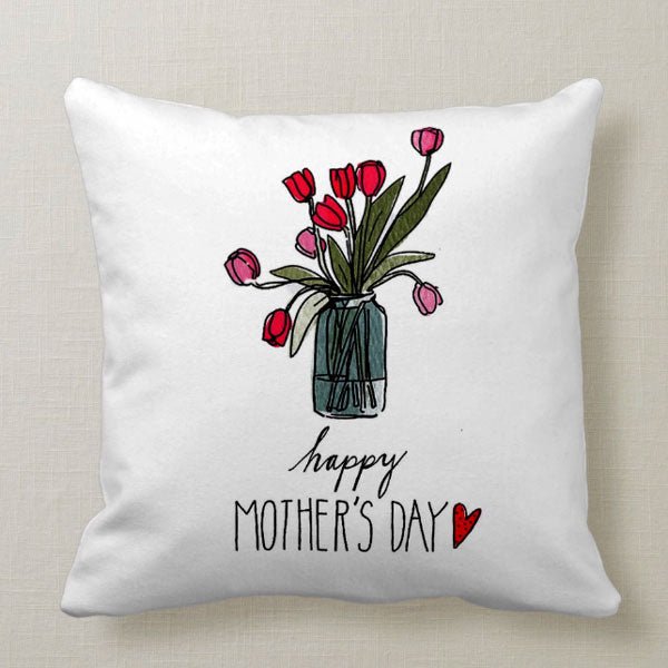 Mug and Cushion Set With 'Happy Mother's Day' Print - Flowers to Nepal - FTN