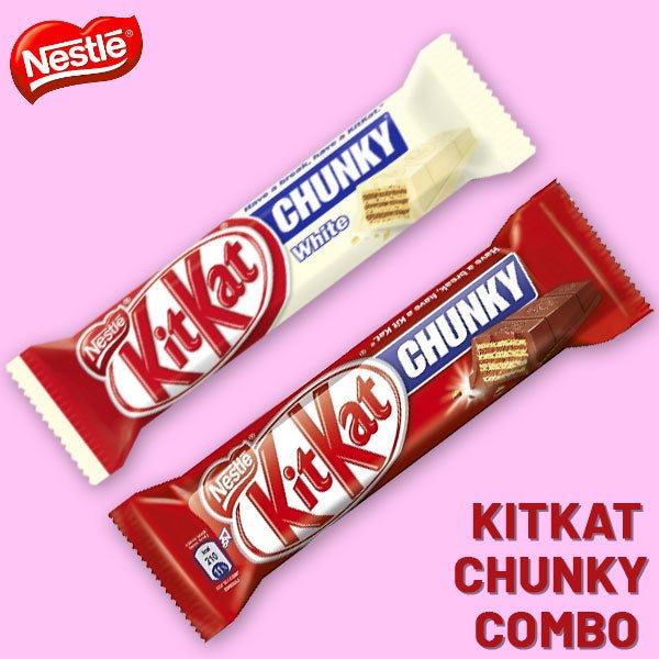 Nestle KitKat Chunky And Chunky White Chocolates - Flowers to Nepal - FTN