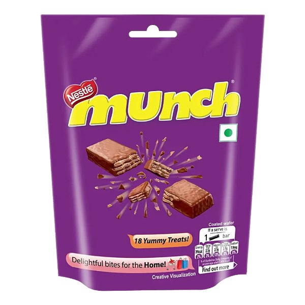 Nestle Munch Chocolate Coated Wafer Share Pack- 160.2g - Flowers to Nepal - FTN